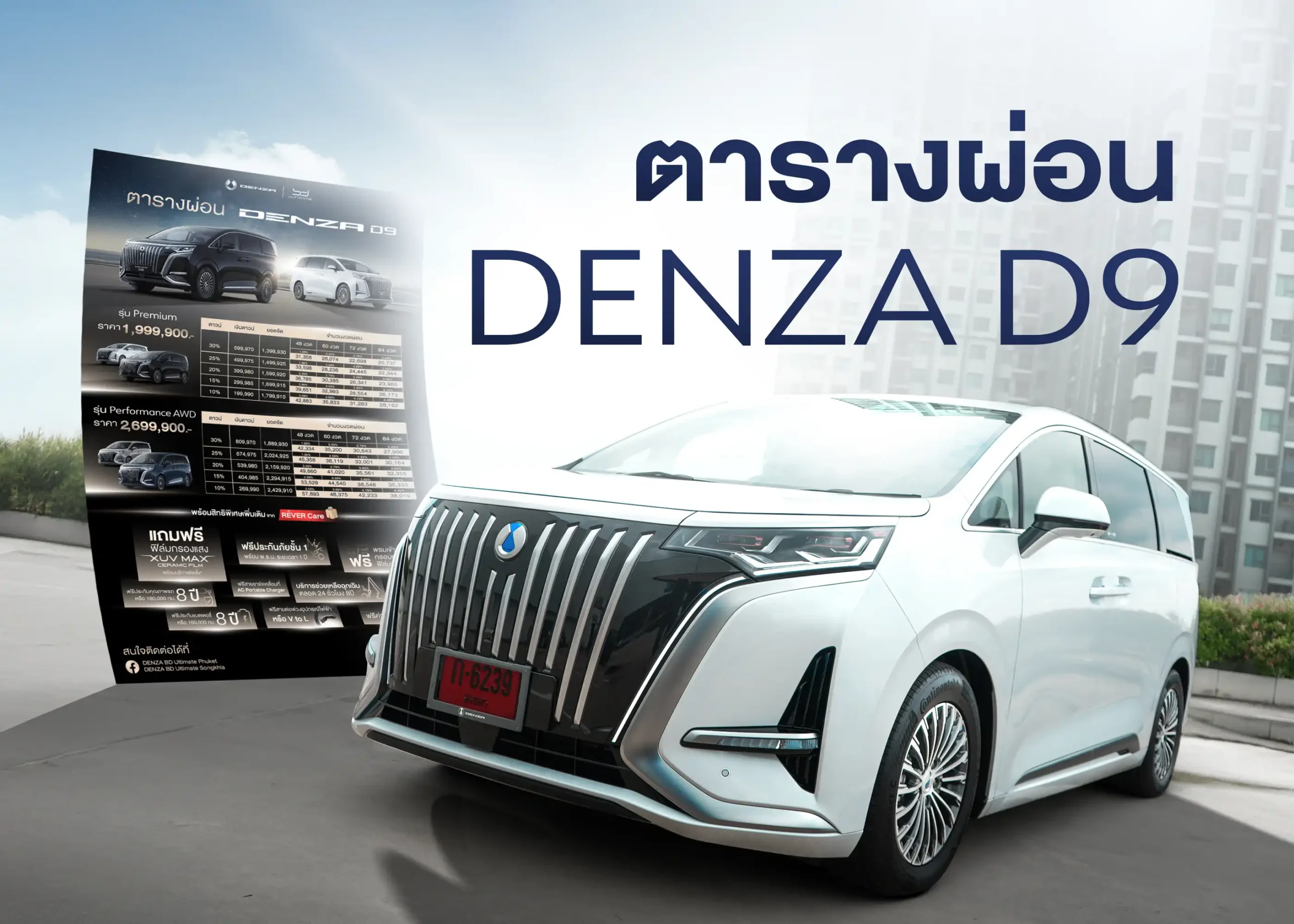 ตารางผ่อน Denza 9 2025 ข้อเสนอสุดพิเศษในการเป็นเจ้าของรถยนต์ MPV ไฟฟ้ารุ่นใหม่ 1 BYD BD Auto Group