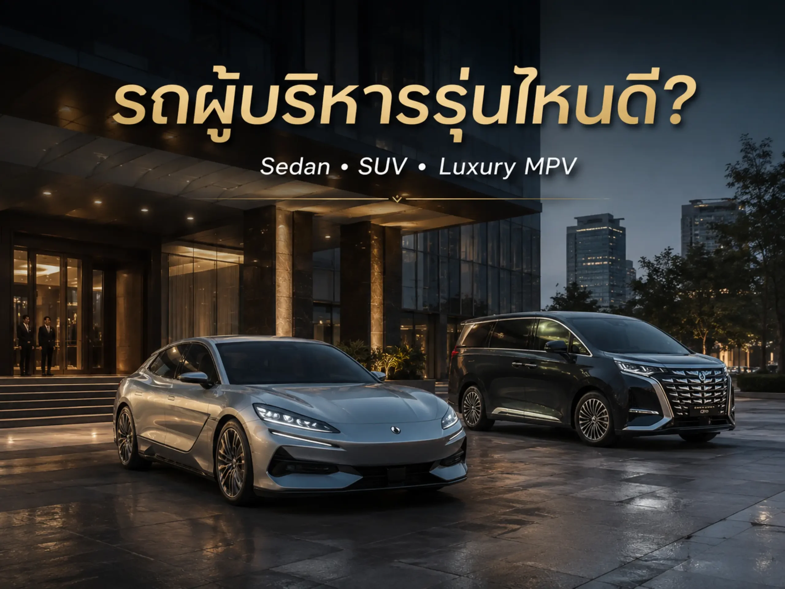 รถผู้บริหารรุ่นไหนดี? เปรียบเทียบ Sedan, SUV และ Luxury MPV 1 <span class="jet-smart-filters-seo-rules-title"></span>